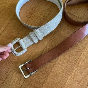 Set of 2 J. Crew Belts